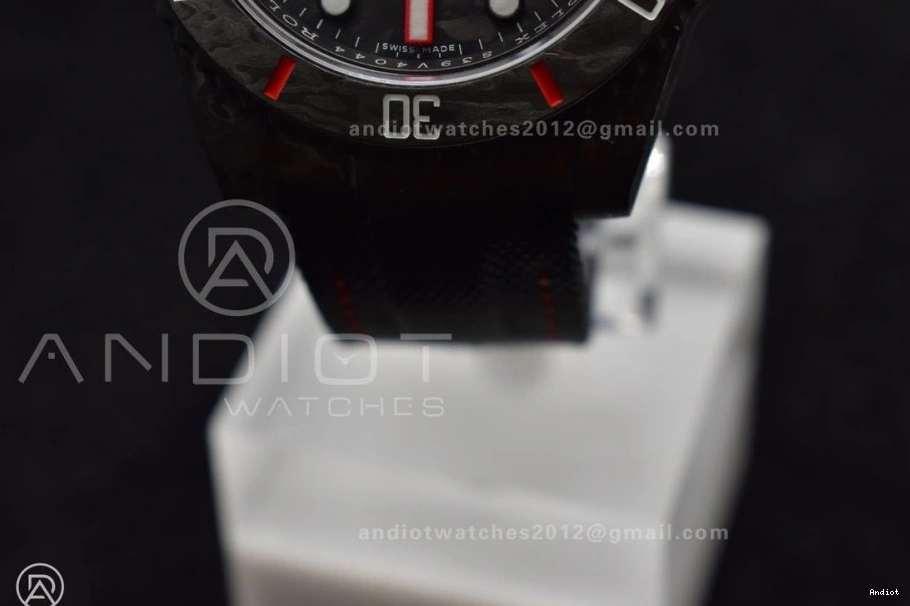 VS3135 DIW Edition Strap 1:1 Dial VSF Black Carbon Submariner Best on Nylon Red Black 0413